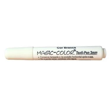 Imagem de Caneta Tecido TEXTI-PEN 3mm Magic Color Branco, Branco