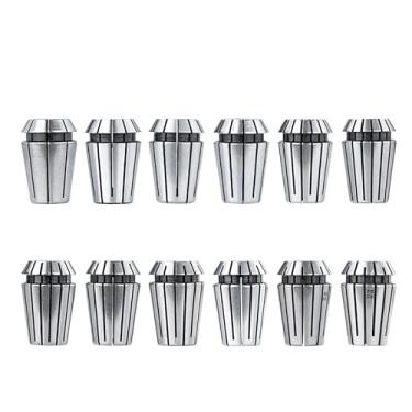 Imagem de WZFC Mandril de mola ER20 1-12 mm fresadora CNC mandril de mola para máquina de gravação, conjunto de mandril de pinça 12 peças