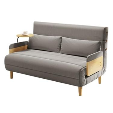 Imagem de Sofá-cama dobrável Sofá-cama dobrável, otomano multifuncional com encosto ajustável, cadeira conversível moderna, para casa, escritório, dormitório(Gray,120cm)
