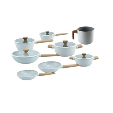 Imagem de Jogo De Panelas Revestimento Cerâmico Fracalanza Norma Cinza Indução 8 peças