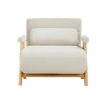 Imagem de Sofá-cama dobrável Sofá-cama conversível, poltrona-cama multifuncional, reclinável para apartamento, dormitório(Branco)