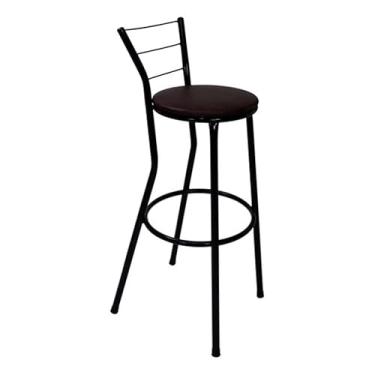 Imagem de Kit 4 Bancos Banqueta Alto Flex Americano Cozinha Balcão Bar Area Gourmet(Marrom)