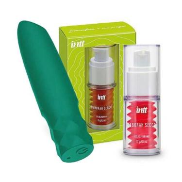 Imagem de Vibrador Bullet Recarregável com Gel Clitoriano Vibrante - INTT