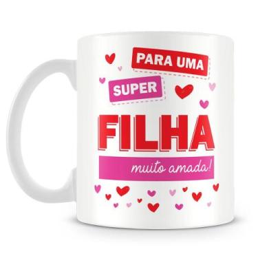 Imagem de Caneca Personalizada Super Filha com Foto - Presente Especial - Amo Ca