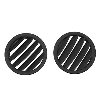 Imagem de ZJchao Defletor de Ar Condicionado do Painel, Grade de Ventilação de Ar Preta 2 Peças Frontal Esquerda Lateral Grade de Ventilação de 5S4Z-19E630-AAA 5S4Z-19E630-AAC Frontal Esquerda Lado Direito