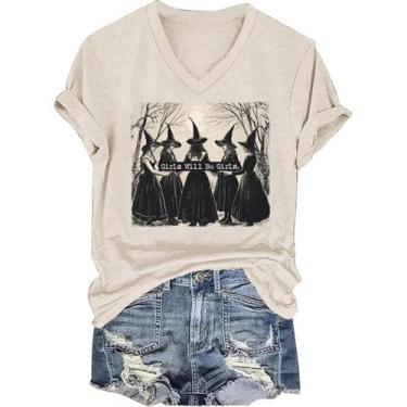 Imagem de Camiseta feminina kfulemai I'm Fine Bloody Halloween Sanderson Sisters