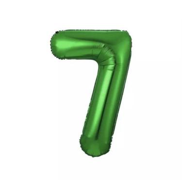 Imagem de Balões Número - Verde 35cm - Lp Balões, 7