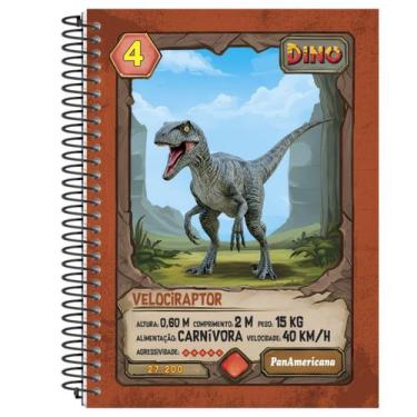 Imagem de Caderno universitario capa dura dino 1 materia 96 folhas - PanAmerican