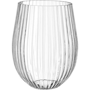 Imagem de JOGO 6 COPOS HOME&CO VIDRO CANELADO 500ml 12x7x7cm TRANSPARENTE