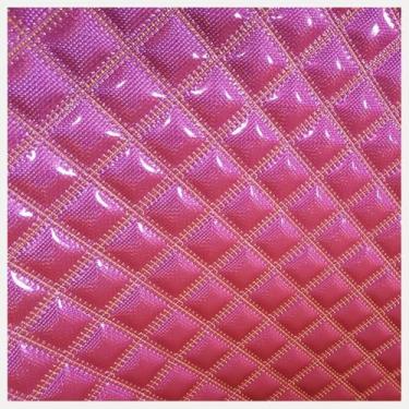 Imagem de Tecido de couro sintético couro sintético vinil material de tecido estofado, forro de carro tecido elástico couro sintético estofamento vendido por metro (rosa, 1,55 x 5 m)