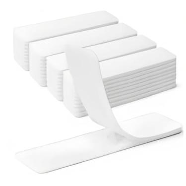 Imagem de 10 pares de fita de gancho e laço 30 x 100 mm (1,2 pol. x 4 pol), fita adesiva de intertravamento Slef, fita de montagem resistente, fixador de tiras para pendurar fotos, fixação de carpete e tapete