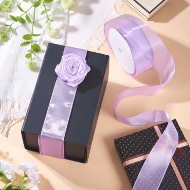 Imagem de Fita de organza de poliéster de 20 jardas/18,29 m 1,5 polegadas/38 mm de largura para decoração faça você mesmo, caixa de embrulho de presente, enfeite, pingentes, grampo de cabelo, para fazer festas