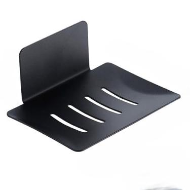 Imagem de Suporte de sabão de aço inoxidável, saboneteira, saboneteira preta para banheiro