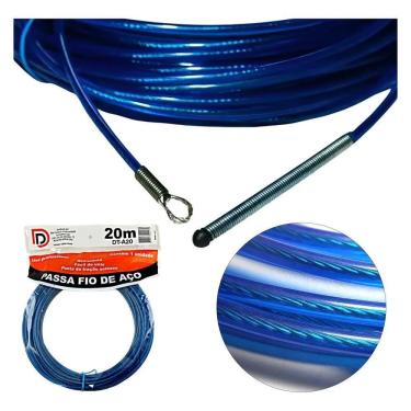 Imagem de Passa Fio 20M Alma Aço Sonda Guia Puxa Passador