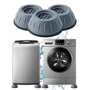 Imagem de 1 peça almofada antivibração para máquina de lavar roupa pé nivelador universal para mesa secadora - 9 cm C x 9 cm L