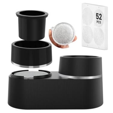 Imagem de GARLIFUR Kit de recarga reutilizável de cápsulas de café para cápsulas Vertuo com tampas de vedação de alumínio (1 kit de recarga + 52 folhas)