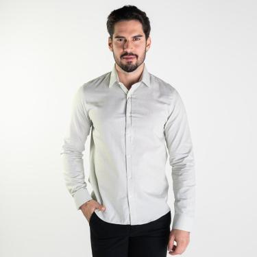 Imagem de Camisa Calvin Klein Micro Listrado Verde-Masculino