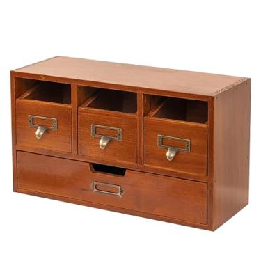 Imagem de MotiveTech Organizador de mesa com gavetas para armazenamento, ideal para escritório executivo, perfeito para guardar cartas e outros documentos.