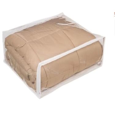 Imagem de Kit Com 4 Organizadores Multiuso/Saco Embalagem P-M-G Com Zíper PVC Transparente(kit 4 P-45 X 45 X 15)