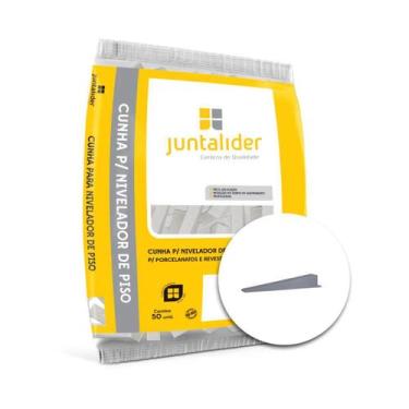Imagem de Cunha Niveladora de 2mm Juntalider com 50 Peças - 000147