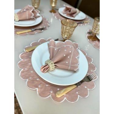 Imagem de Jogo Americano Poa Souplast Guardanapo Bordado Vários Modelos - Mr Dia