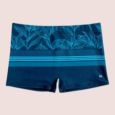 Imagem de Sunga Modelo Boxer Box Estampada Adulta Masculina Mash Moda Praia, Azu