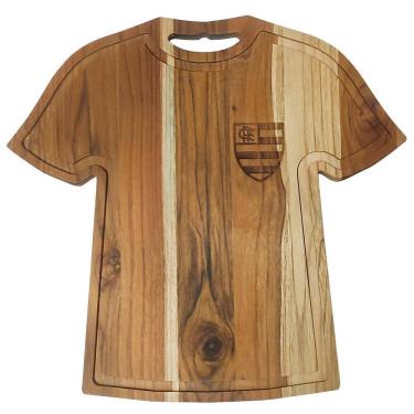 Imagem de Tábua De Carne Camisa Time De Futebol Para Churrasco Madeira