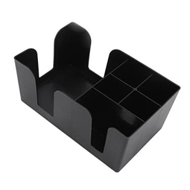 Imagem de AYNEFY Organizador de Condimentos de café, Unidade de Armazenamento Abdominal Com Fácil Acesso para Mesas, 6 Compartimentos para Guardanapos, Canudos e Pacotes de Açúcar Em Escritórios e Residências