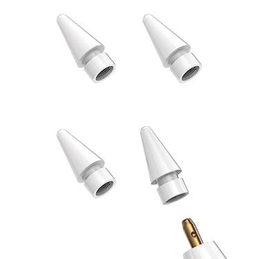 Imagem de Dicas para Apple Pencil 1ª geração 2ª geração (pacote com 4) pontas de substituição Penil Stylus ponta de caneta Gen 2 Acessórios para Ipencil compatíveis com iPad Tablet Touch Accessory primeira