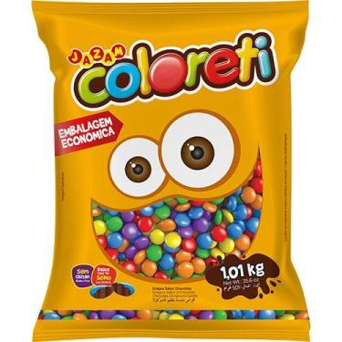 Imagem de Confete de Chocolate Coloreti Mini 1Kg - Jazam