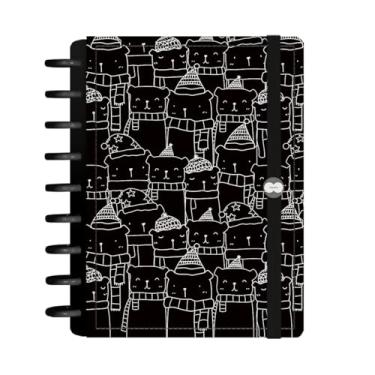 Imagem de Caderno De Disco Iscool Inteligente 140 Folhas Little Bear Preto M+