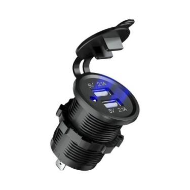 Imagem de Carregador De Carro Dual USB 1224V 5V 42A Adaptador À Prova d'Água Par