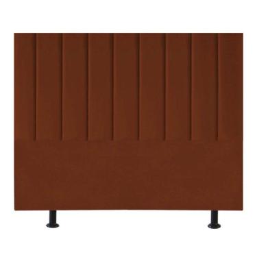 Imagem de Cabeceira Cama Casal Queen Size 160 Cm Esther Veludo E Frame Cor:terracota