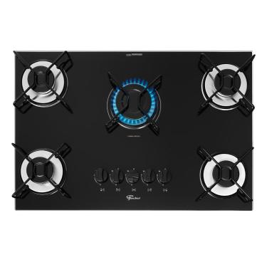 Imagem de Cooktop a Gás Fischer 5 Bocas Fit Line Trempe Esmaltada Aramado 36360