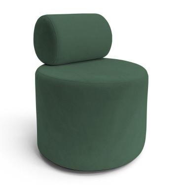 Imagem de Poltrona Tokyo Boucle Com Design Exclusivo - 7 Decor Verde Escuro
