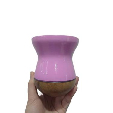 Imagem de Copos de Mate,Cuia Chimarrao Cuia de Madeira Imbuia Tratada para Chimarrão Premium(Rosa madeira)