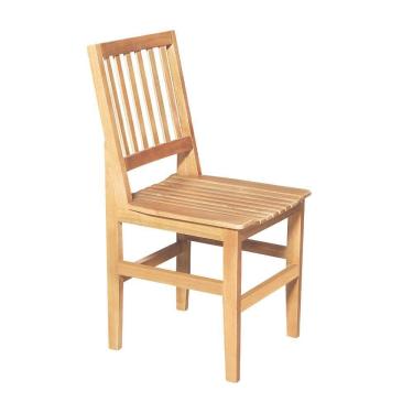 Imagem de Cadeira De Jantar Ripada Rústica Confort - Natural - Bege