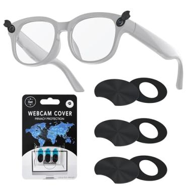 Imagem de Pacote com 3 bloqueadores de luz LED compatíveis com óculos inteligentes Ray-Ban Meta, obturador de lente de câmera giratória compatível com Wayfarer/Skyler/Headliner (geração 2), capa de privacidade