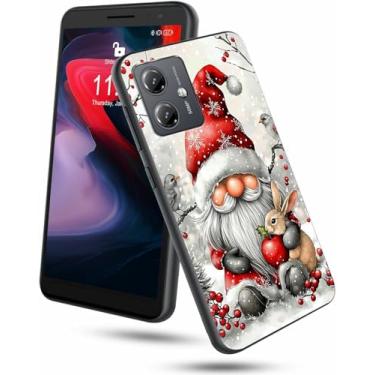 Imagem de Capa para celular Motorola Moto G Power 5G 2025 Slim Soft TPU com design de coelho de Papai Noel Natal para mulheres Wen Capa de proteção antiarranhões à prova de choque para Moto G Power 5G 2025