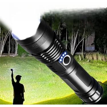 Imagem de Lanterna Tática T9 /P90 Ultra Potente - Mais Forte do Mercado lanterna tatica militar Adequado para acampar