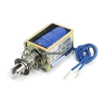 Imagem de JF-1039B DC 24V Eletroímã solenóide de válvula úmida de quadro aberto push-pull, 10 mm 25N DC 24 V 400 mA