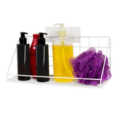 Imagem de Prateleira Aramada Multiuso Adesiva Porta Objeto Metalica - Mm House, 