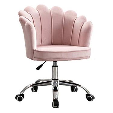 Imagem de Cadeira de jogos cadeira de mesa de computador com rodas cadeira giratória ajustável no meio das costas