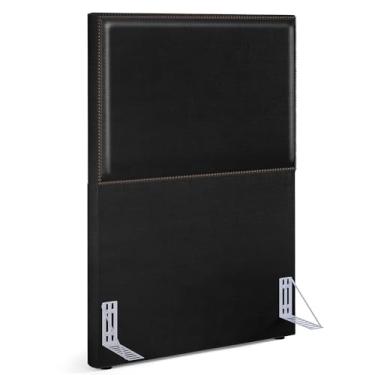 Imagem de Cabeceira Box Solteiro Com Tachas 100 cm Vicenza L02 Facto Preto Metalizado - Lyam Decor