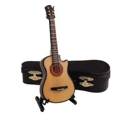 Imagem de Kits de modelo de instrumento musical, instrumentos musicais, canto ausente, violão, folk, modelo, ornamentos, miniaturas criatividade(C13 cm)