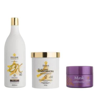 Imagem de Kit Pó Descolorante Platine P. White+Ox 40 + Matizadora 300G - Dyusar 