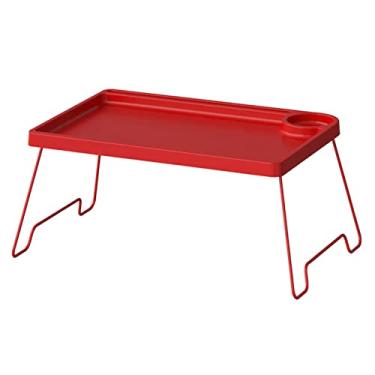 Imagem de Bandeja portátil, mesa dobrável de 52 x 35 cm, mesa para laptop, mesa para laptop, mesa de cama para laptop para café da manhã, leitura, desenho, escrita, trabalho