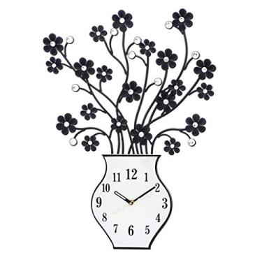 Imagem de Relógio de parede luminoso art déco, simples e elegante sala de estar relógio de parede quarto criativo silencioso gráfico de parede decoração de relógio