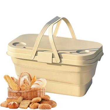 Imagem de Cestas de piquenique, mesa de piquenique grande dobrável | Recipiente de armazenamento leve ao ar livre para caminhadas, churrasco, viagem, festa, quintal, aventuras ao ar livre