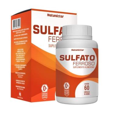 Imagem de Sulfato Ferroso Natunectar 500mg - 60 cápsulas-Unissex
